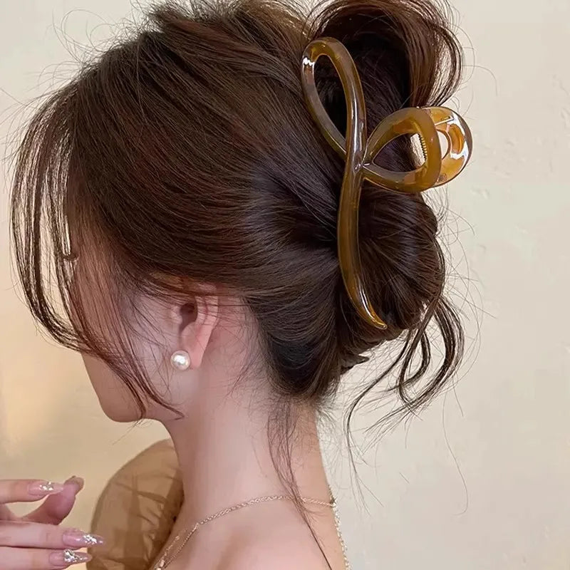 Elegant Jelly Color Hair Claw