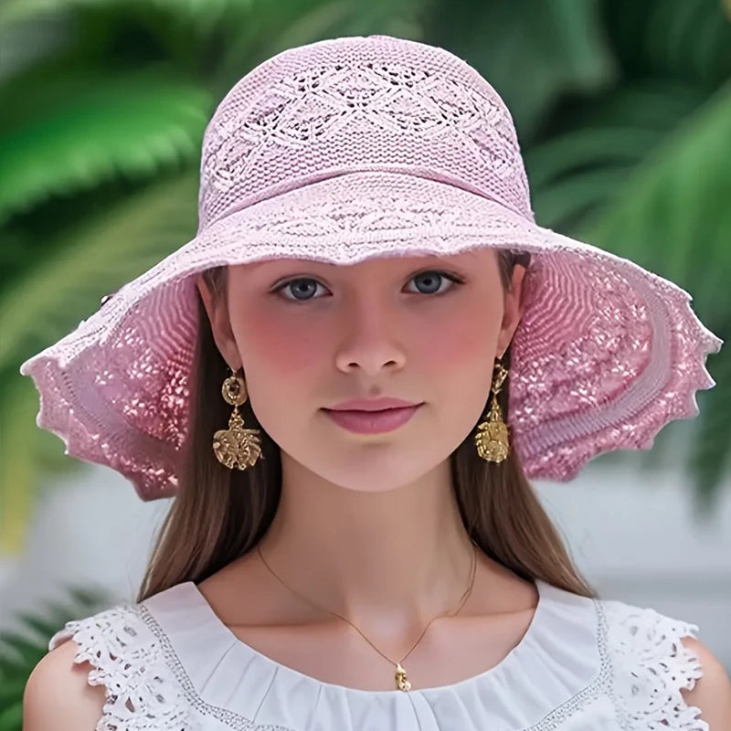[Special Offer: Buy 2, Save More]Natural Linen Sun Hat – Soft Medium Brim Summer Beach Hat