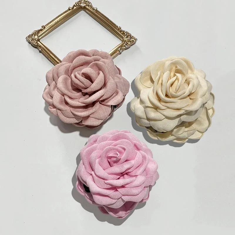French Style Rose Hair Claw