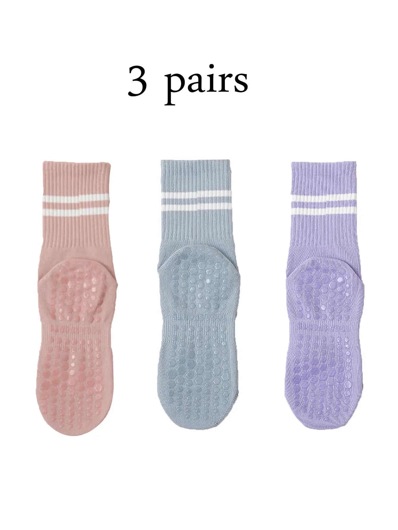 Pilates Yoga Socks with Grips