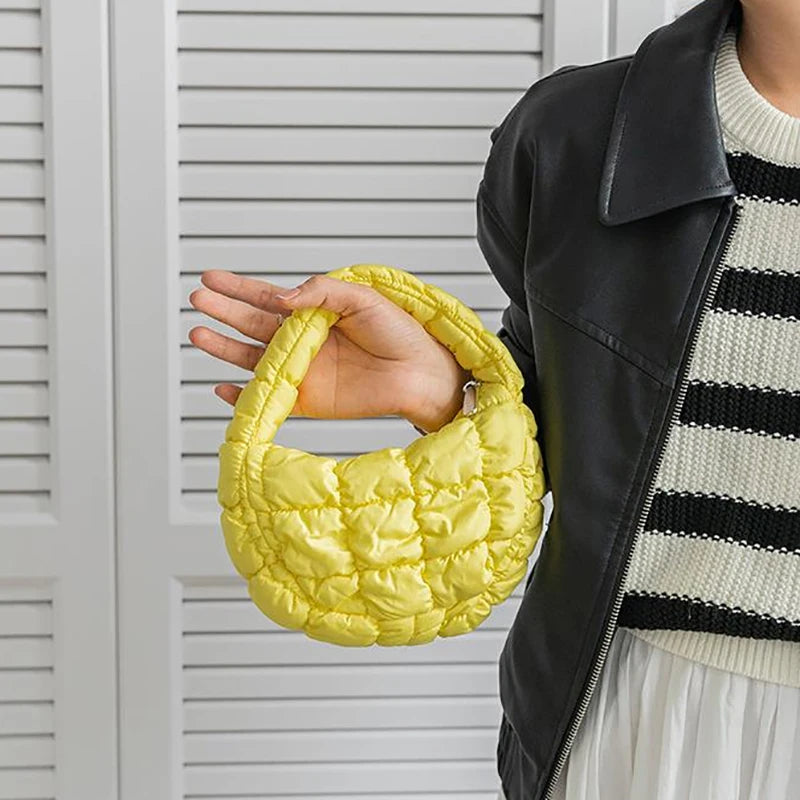 Mini Puffer Quilted Tote Bag
