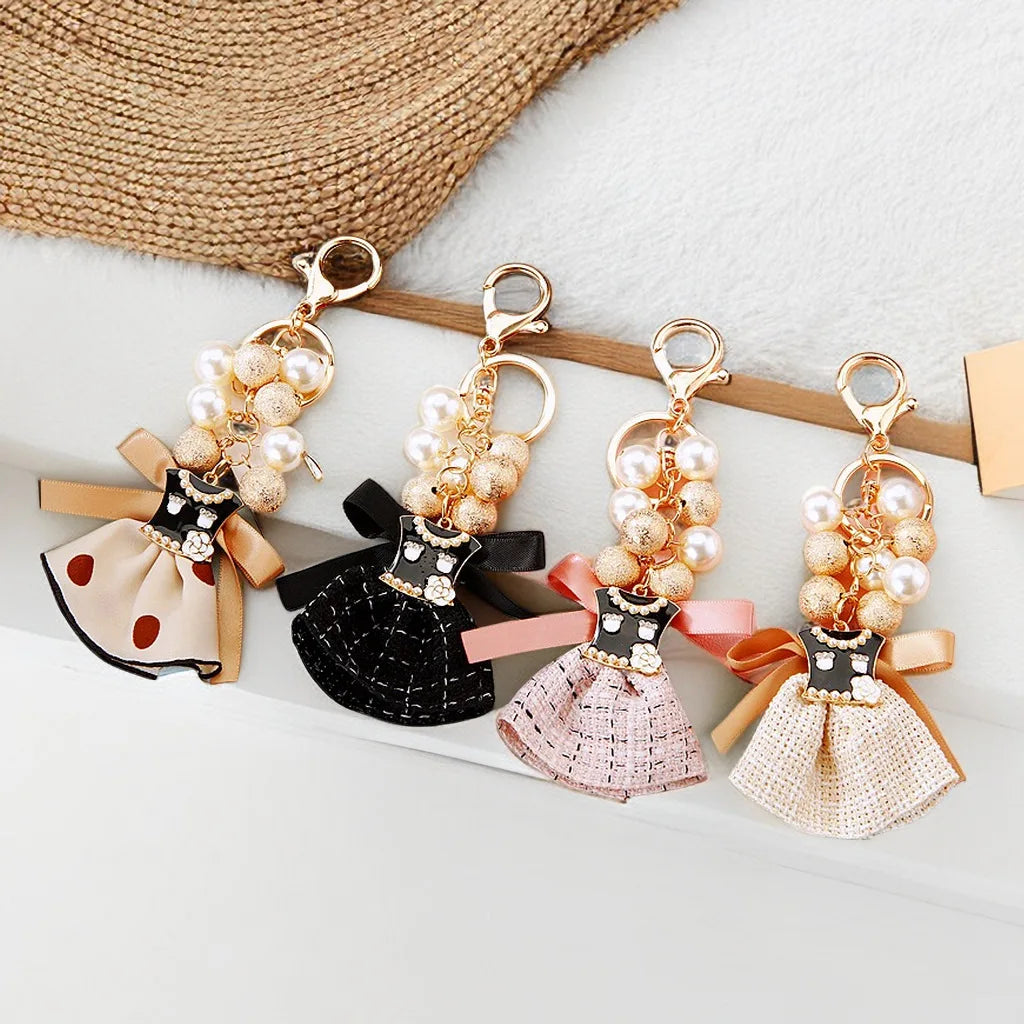 Chic Mini Dress Keychain
