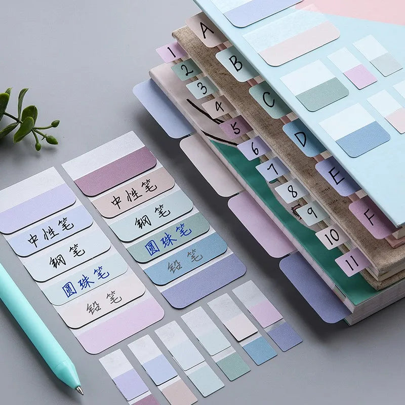 Minimal Pastel Index Tabs Set