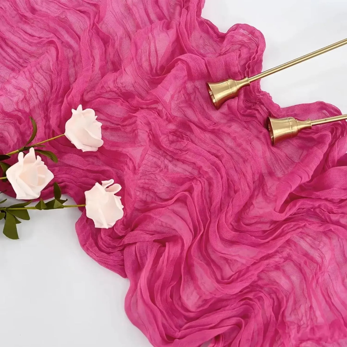 Rustic Gauze Table Runner