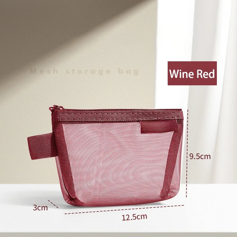Pastel Mesh Small Pouch