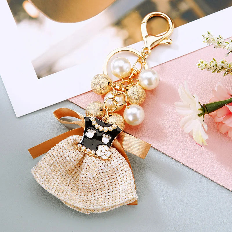Chic Mini Dress Keychain