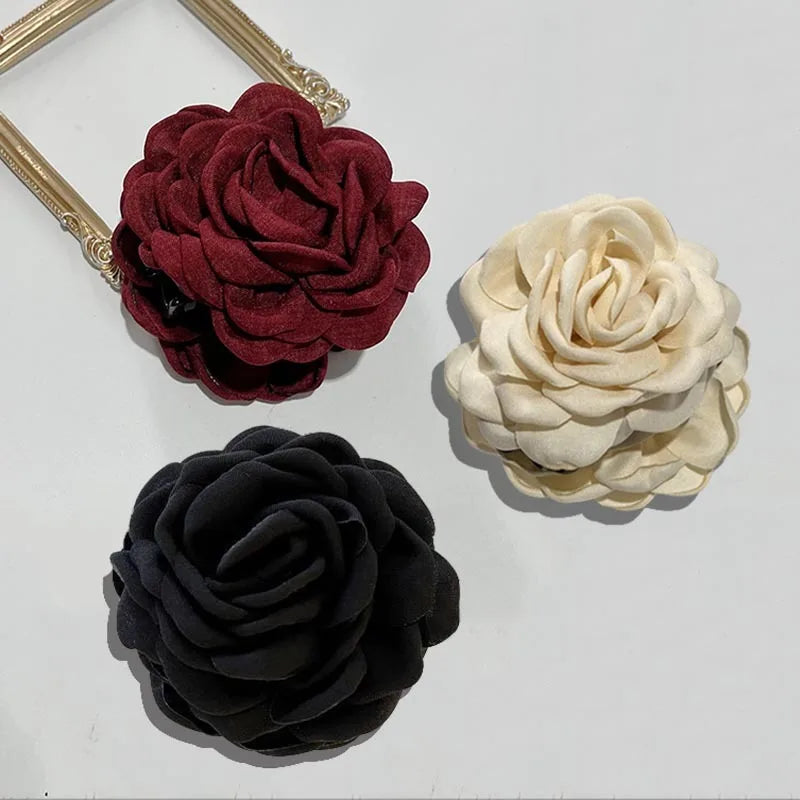 French Style Rose Hair Claw