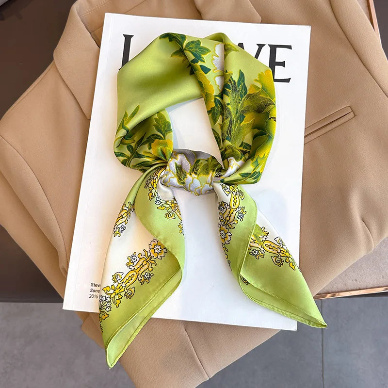 2025 New Printed Scarf Square Shawl