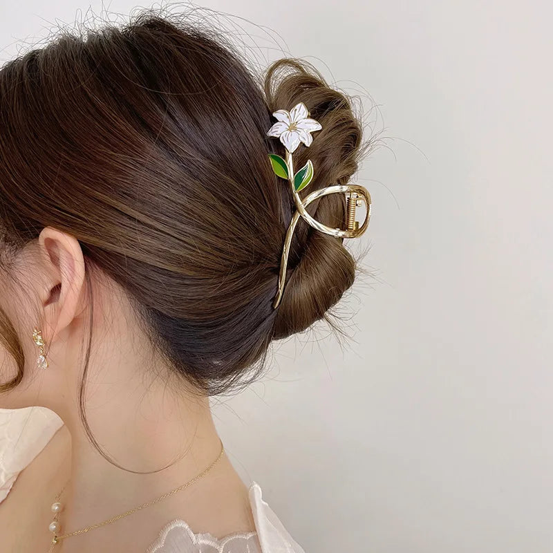 Blossom Metal Hair Clips