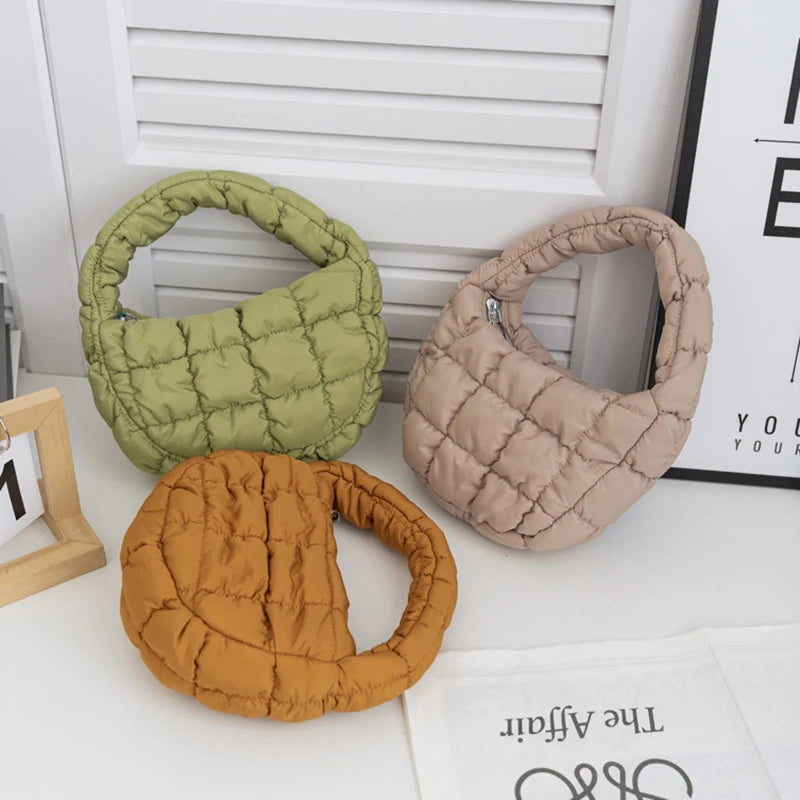 Mini Puffer Quilted Tote Bag