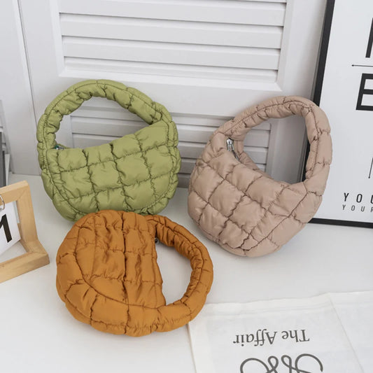 Mini Puffer Quilted Tote Bag