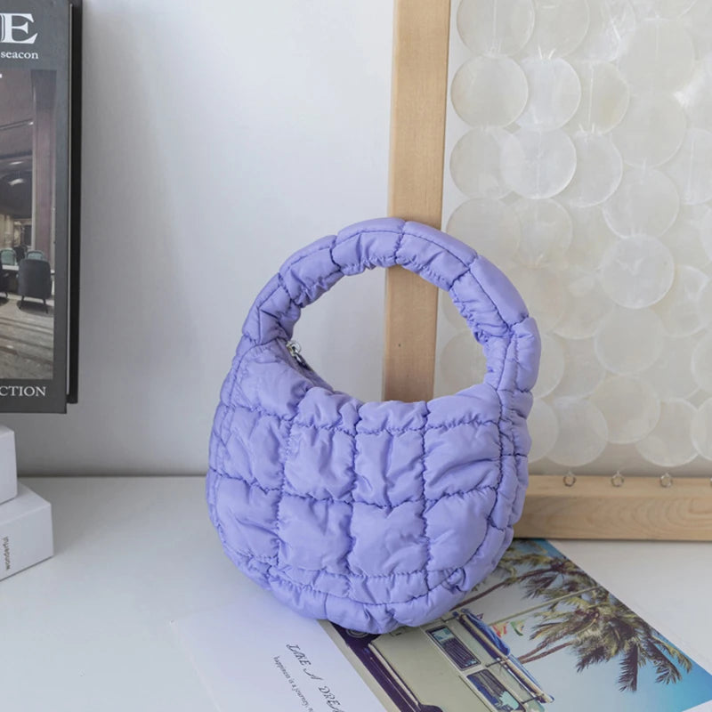 Mini Puffer Quilted Tote Bag