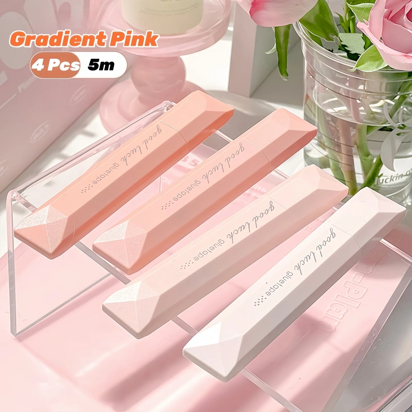 4-Pack Double Sided Tape Roller