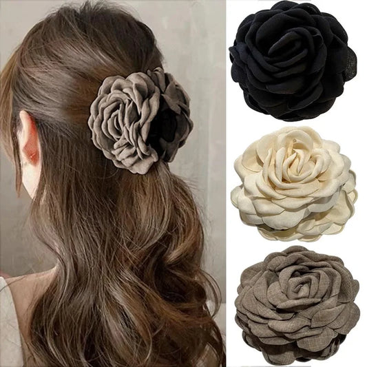 French Style Rose Hair Claw