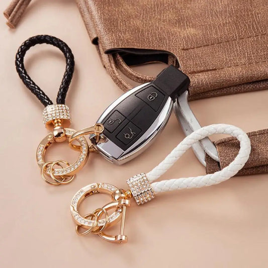 Sparkling Rhinestone Car Charm keychain