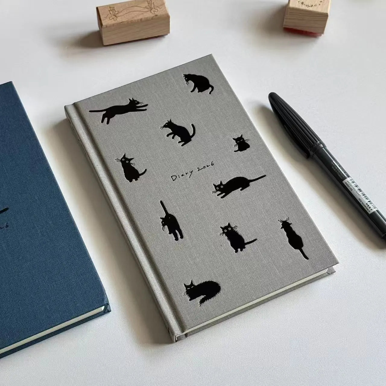 Cute Cat A6 2026 Week Planner Notebook