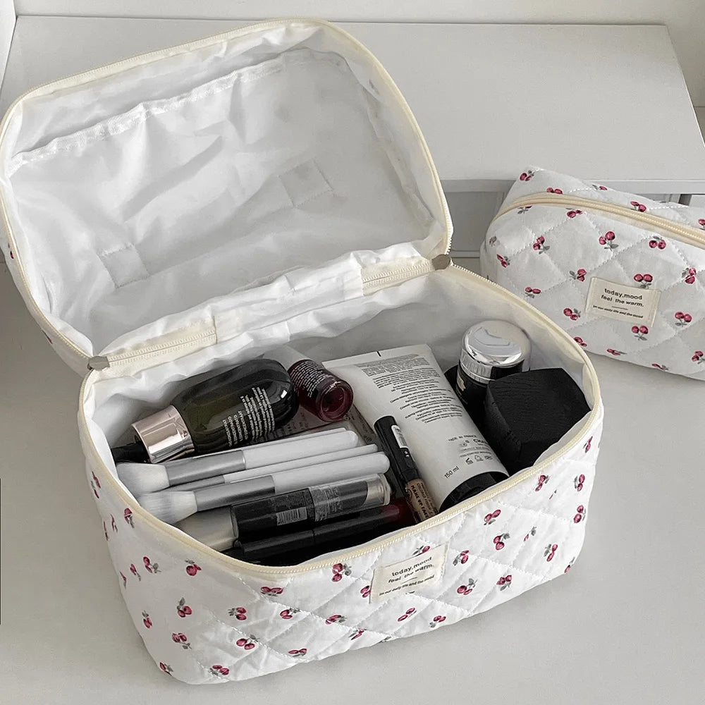 Cherry Tote Makeup Pouch