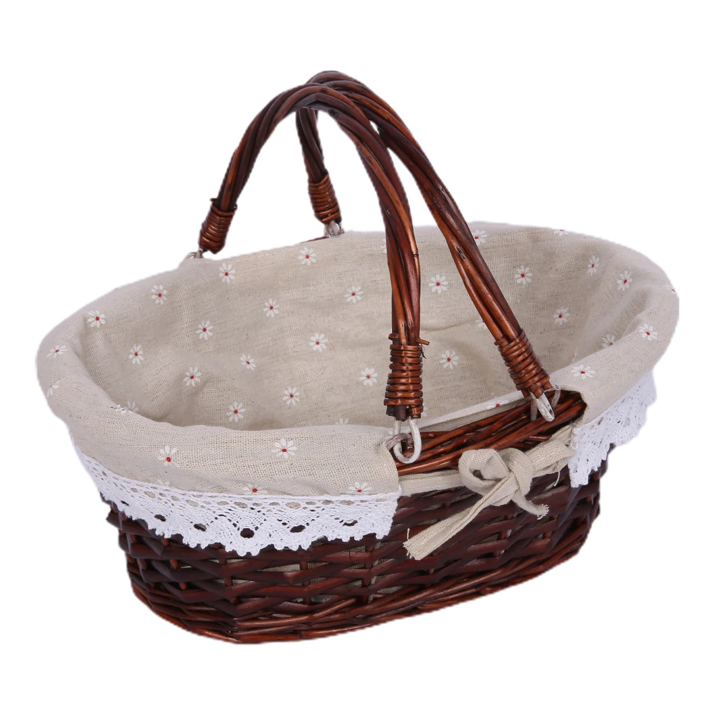 New Handmade Wicker Picnic Basket