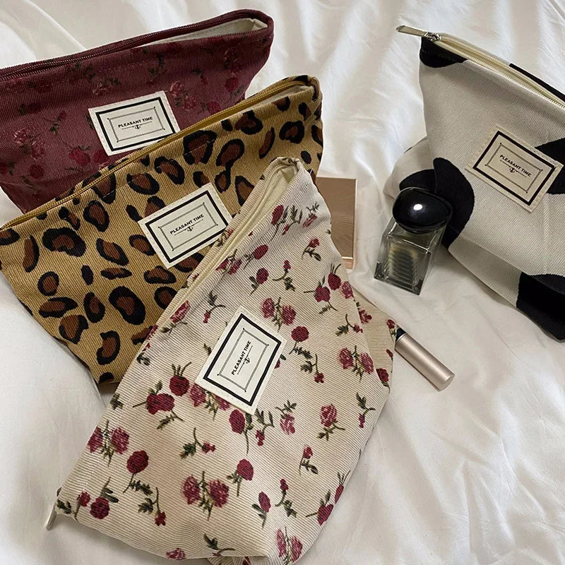 New Flower Printed Makeup Pouch