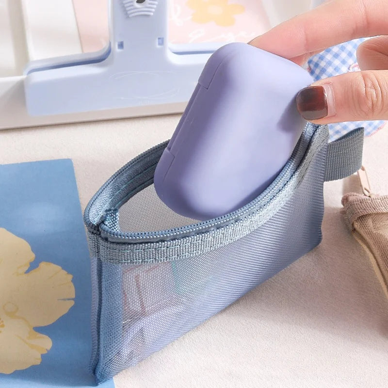 Pastel Mesh Small Pouch