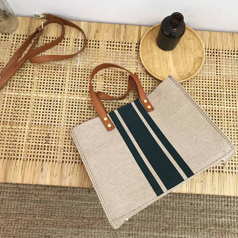 Canvas Stripe Tote bag