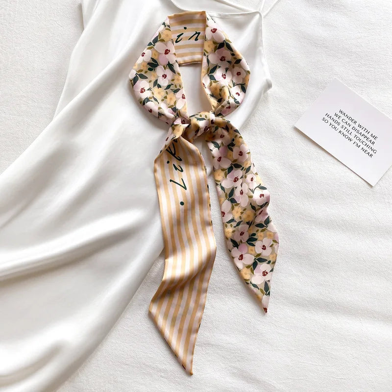 French Bow Tie Satin Scarf