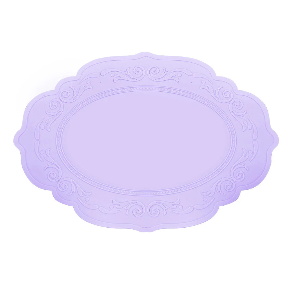 French Silicone Oval Placemat
