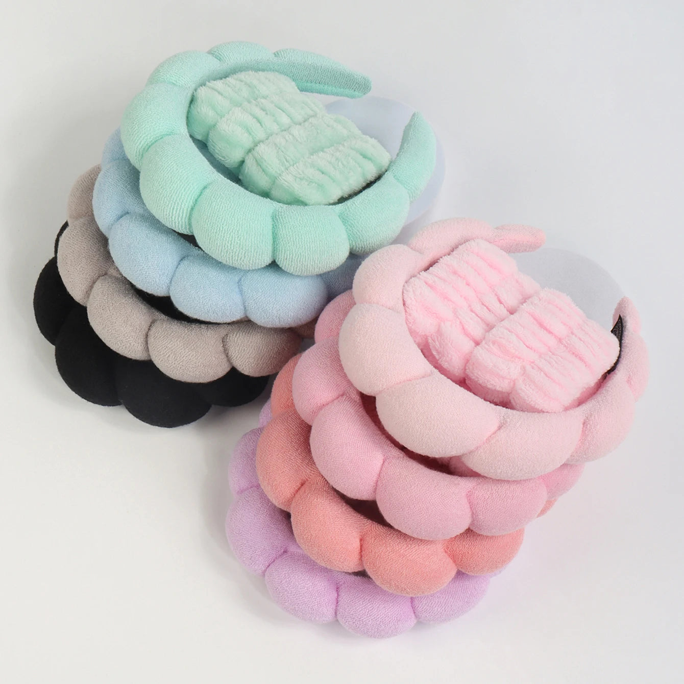 Spa Headband and Washing Wristbands Set