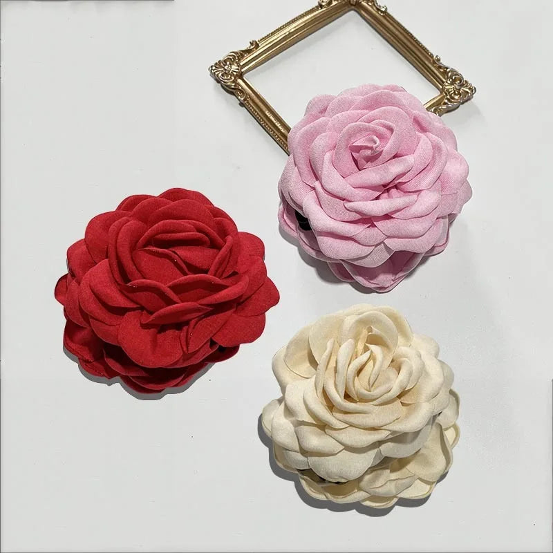 French Style Rose Hair Claw