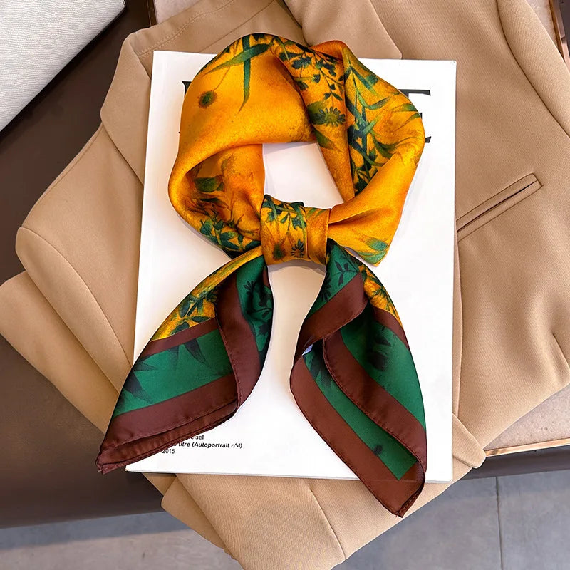 2025 New Printed Scarf Square Shawl
