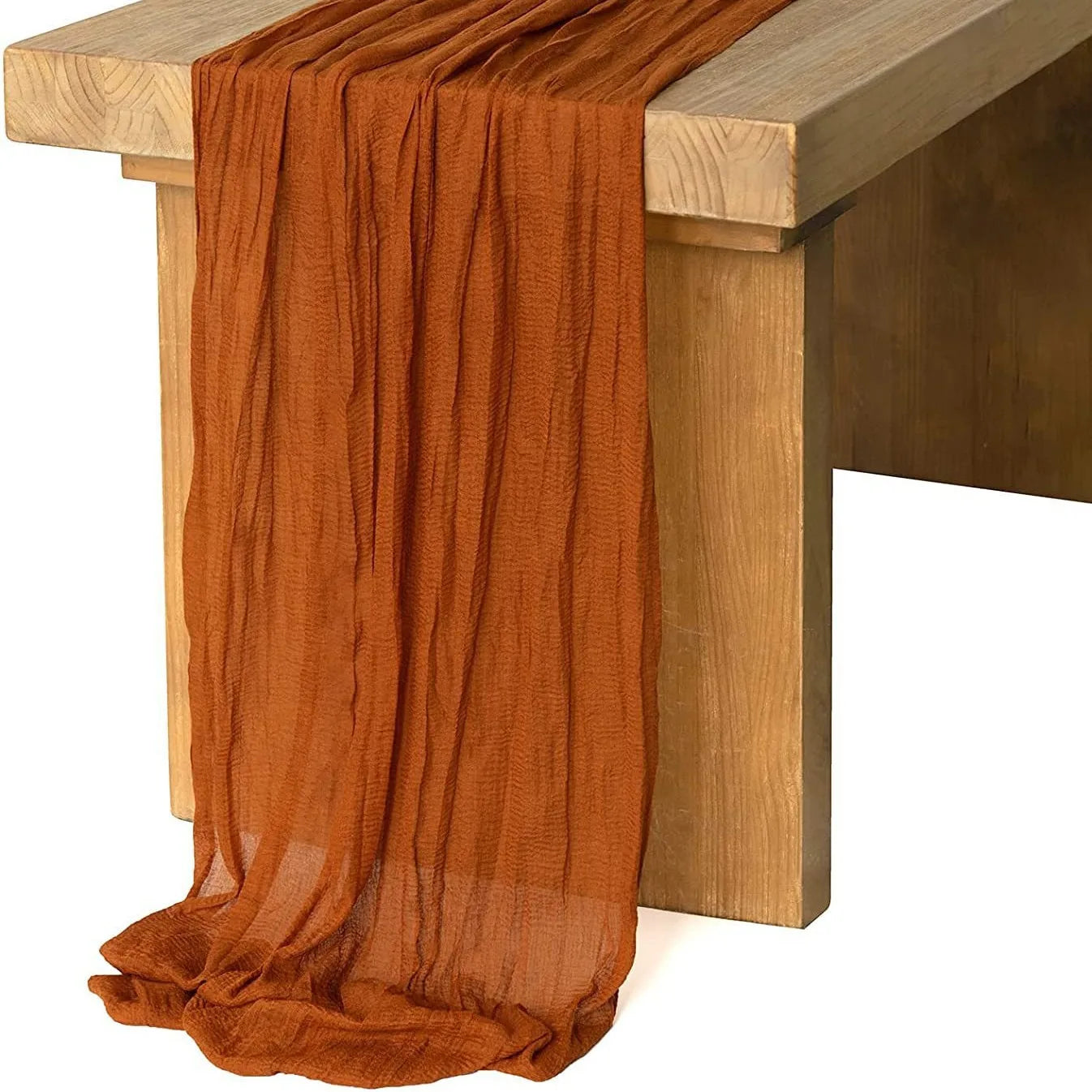 Rustic Gauze Table Runner