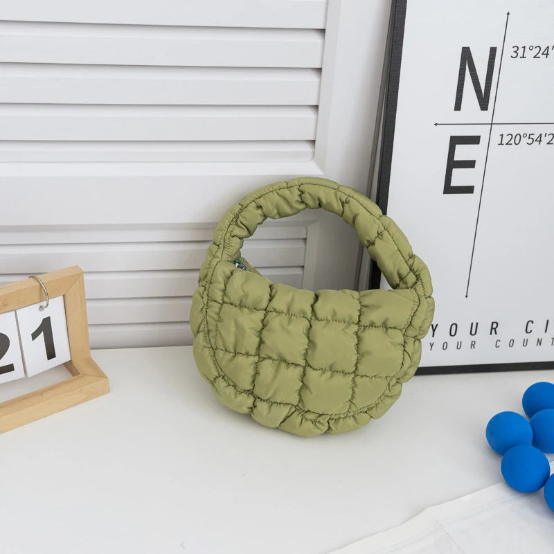 Mini Puffer Quilted Tote Bag