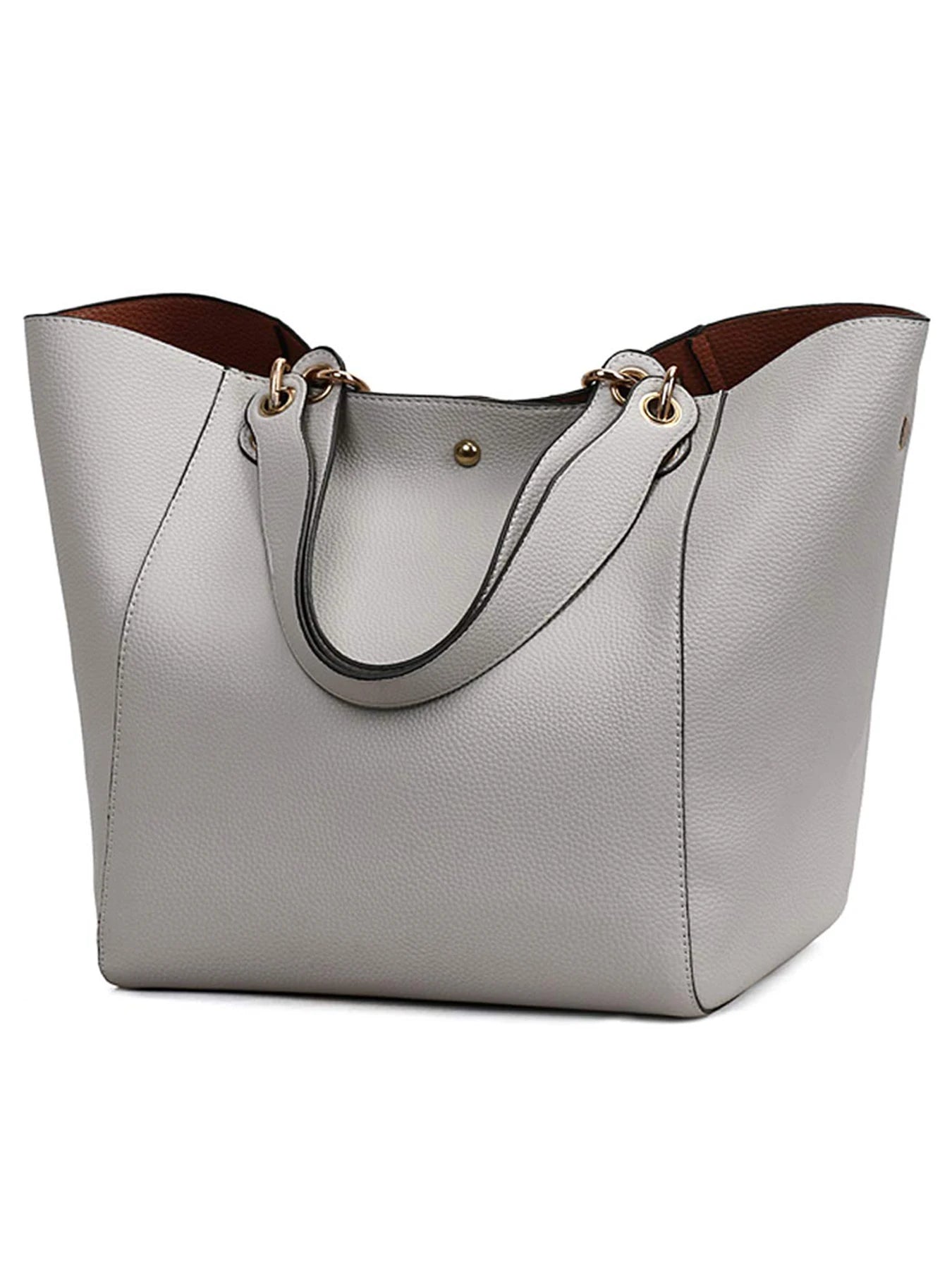 Elegant Large Tote Bag – PU Leather Waterproof Shoulder Bag for Women