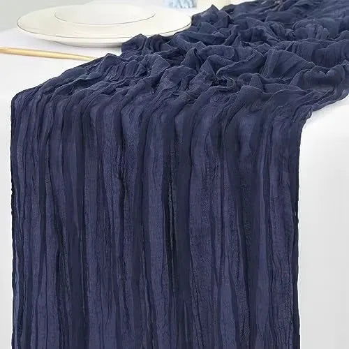 Rustic Gauze Table Runner