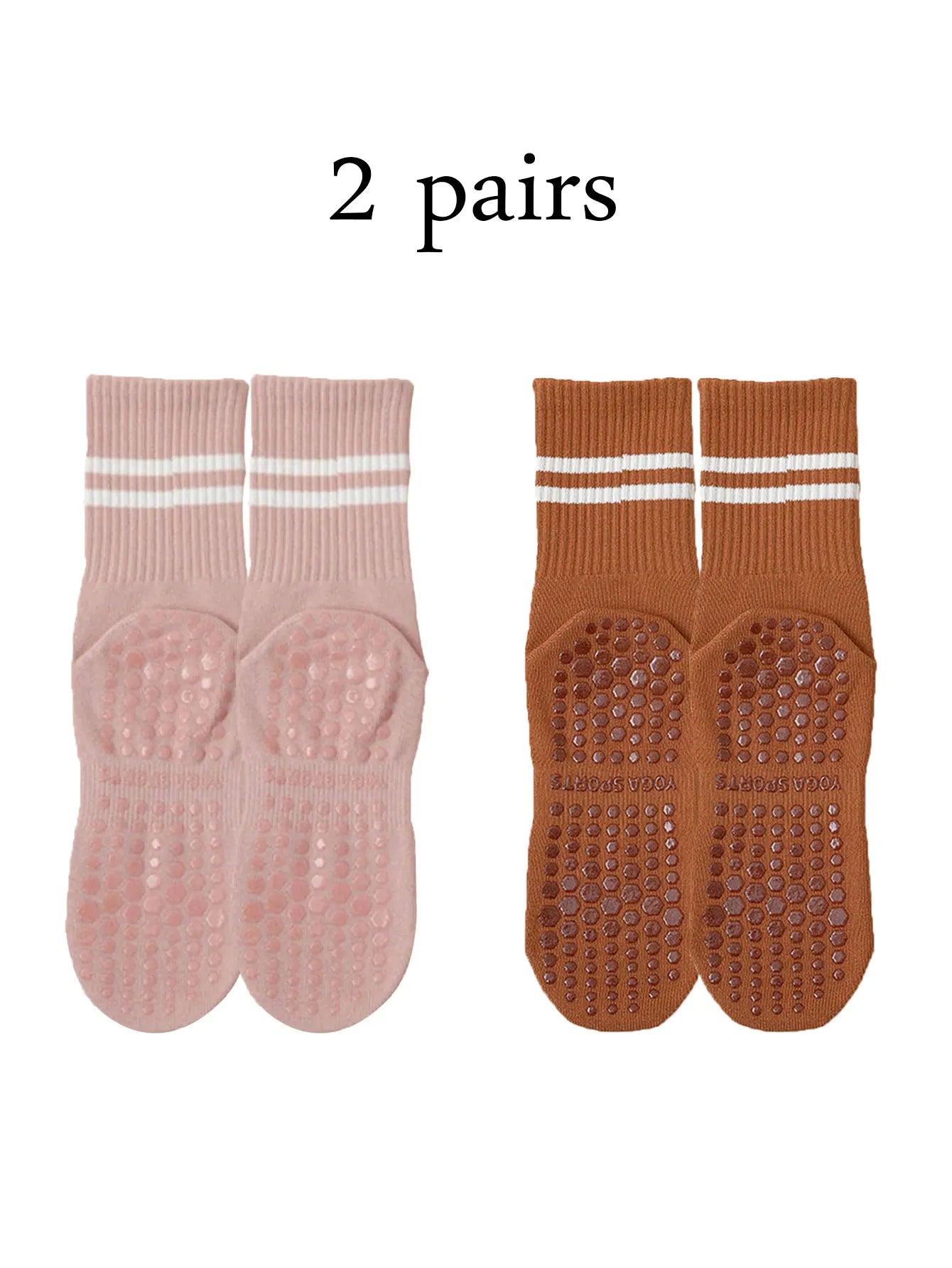 Pilates Yoga Socks with Grips