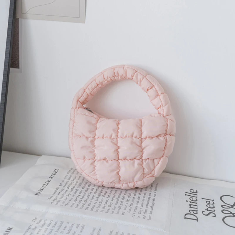 Mini Puffer Quilted Tote Bag