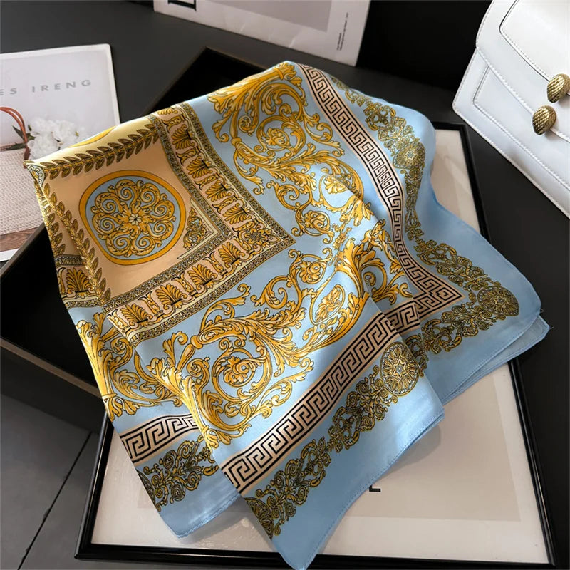 2025 New Printed Scarf Square Shawl