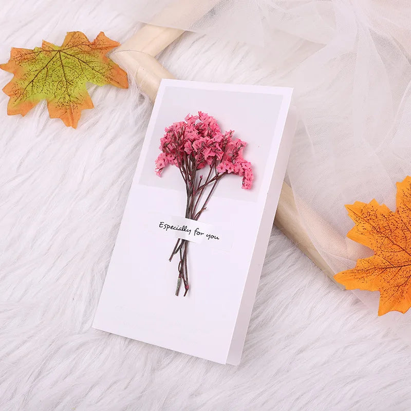 10pcs Star & Flower Greeting Cards – Thank You & Message Set