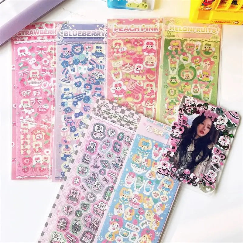 Bear Ribbon Decoration Sticker