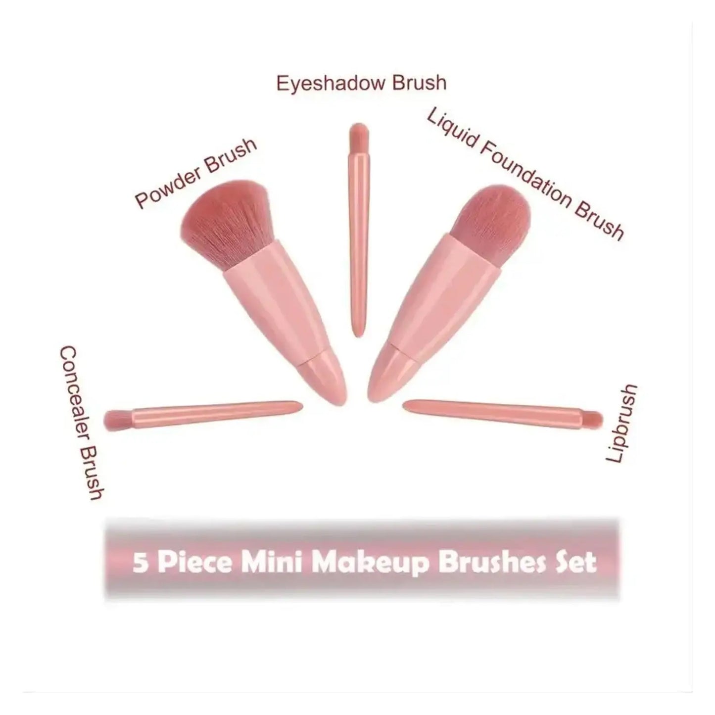 Mini Travel Makeup Brushes Set