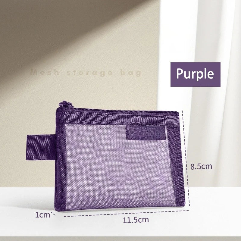Pastel Mesh Small Pouch