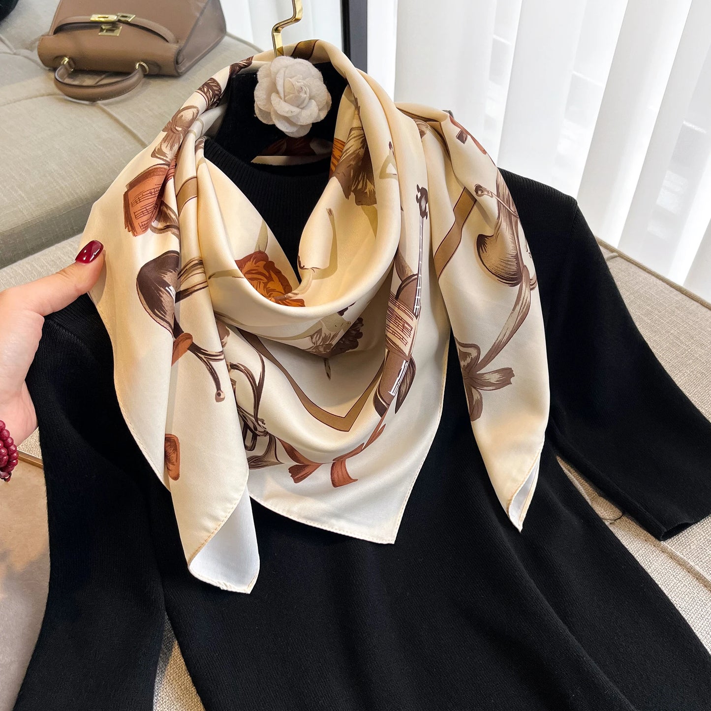 Ballerina Satin Scarf 90*90
