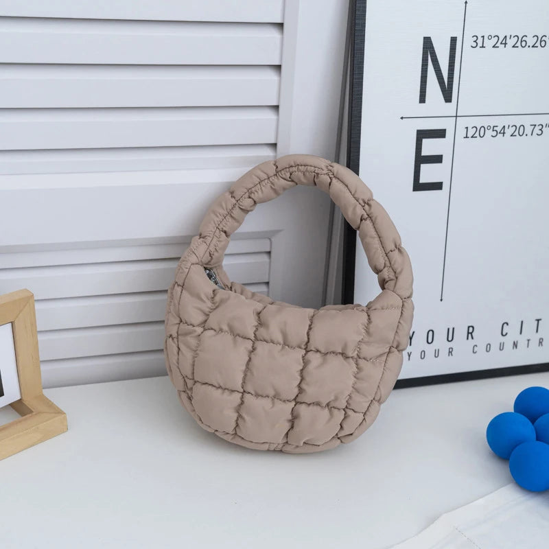 Mini Puffer Quilted Tote Bag