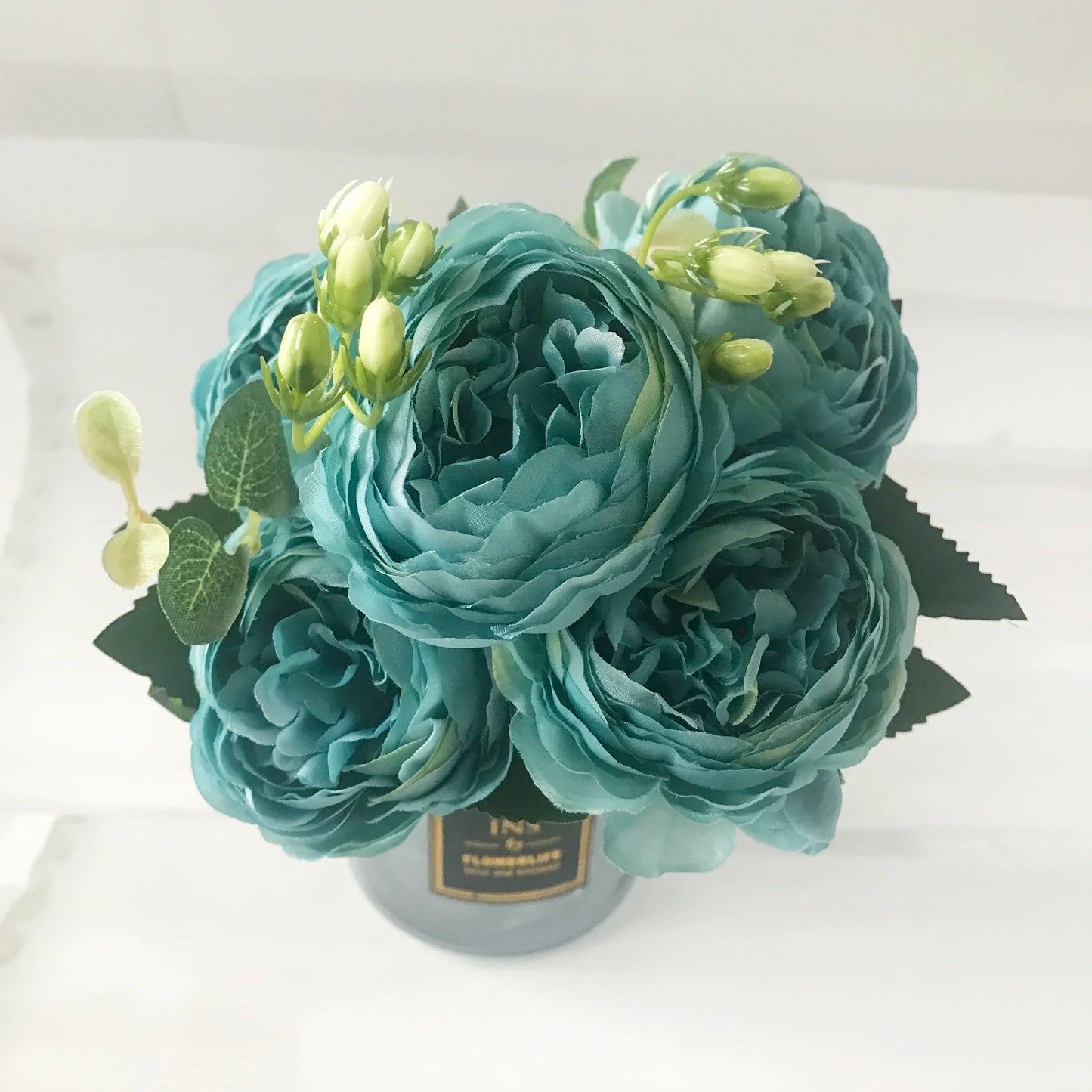 New Rose Pink Silk Peony Bouquet