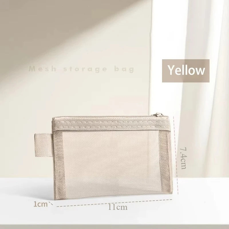 Pastel Mesh Small Pouch
