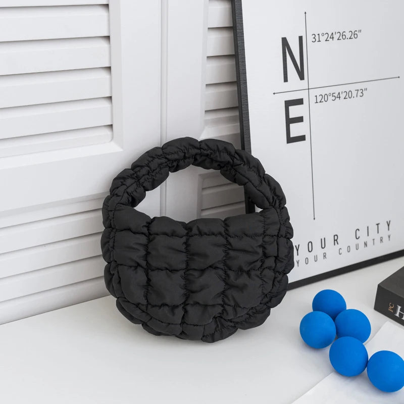 Mini Puffer Quilted Tote Bag