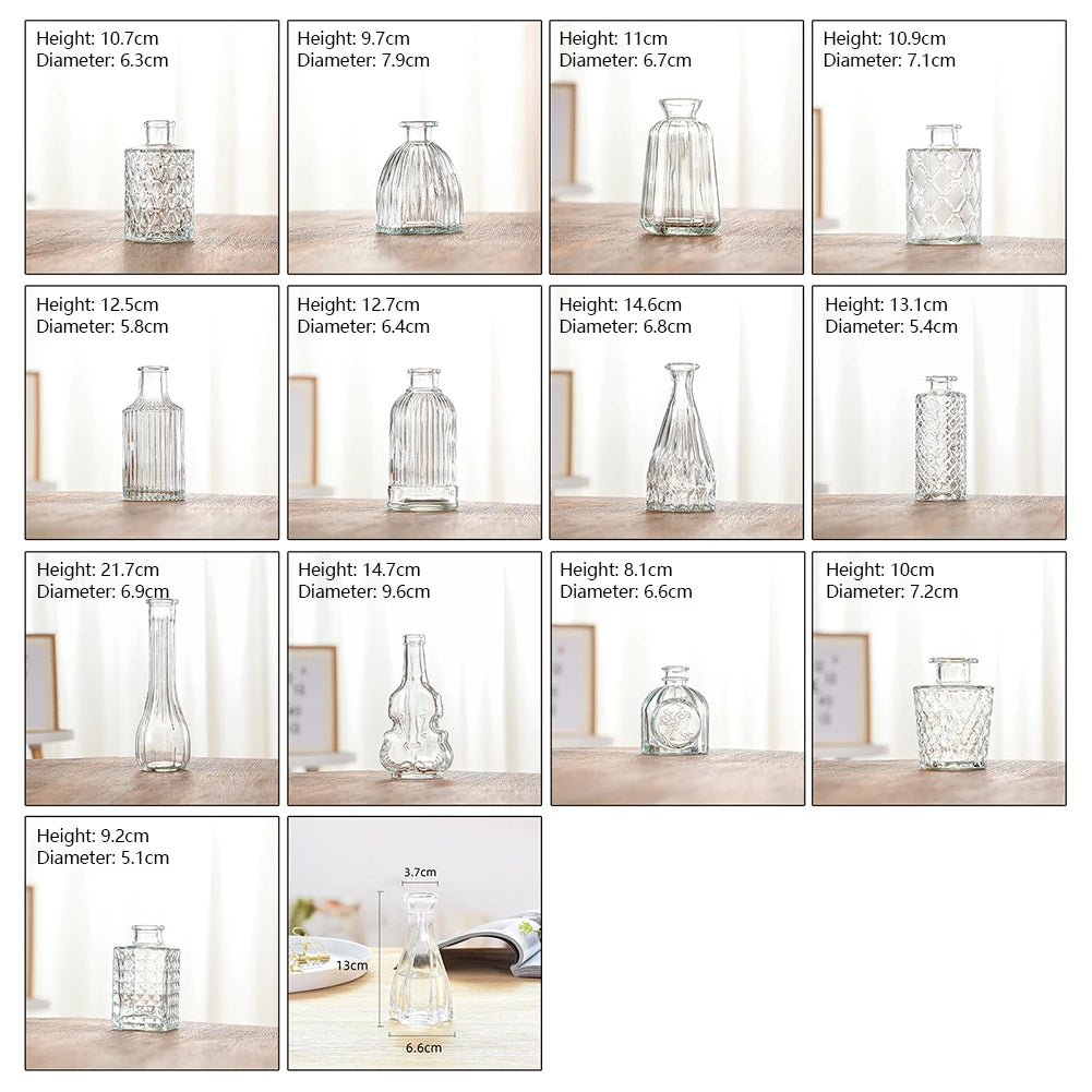 Vintage French Clear Glass Vase