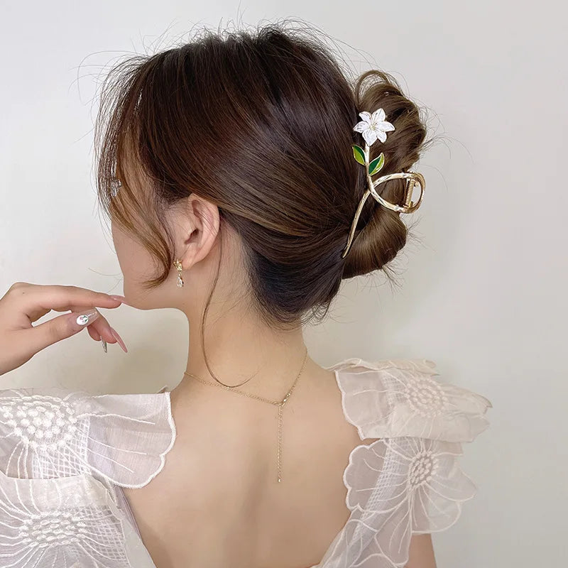 Blossom Metal Hair Clips