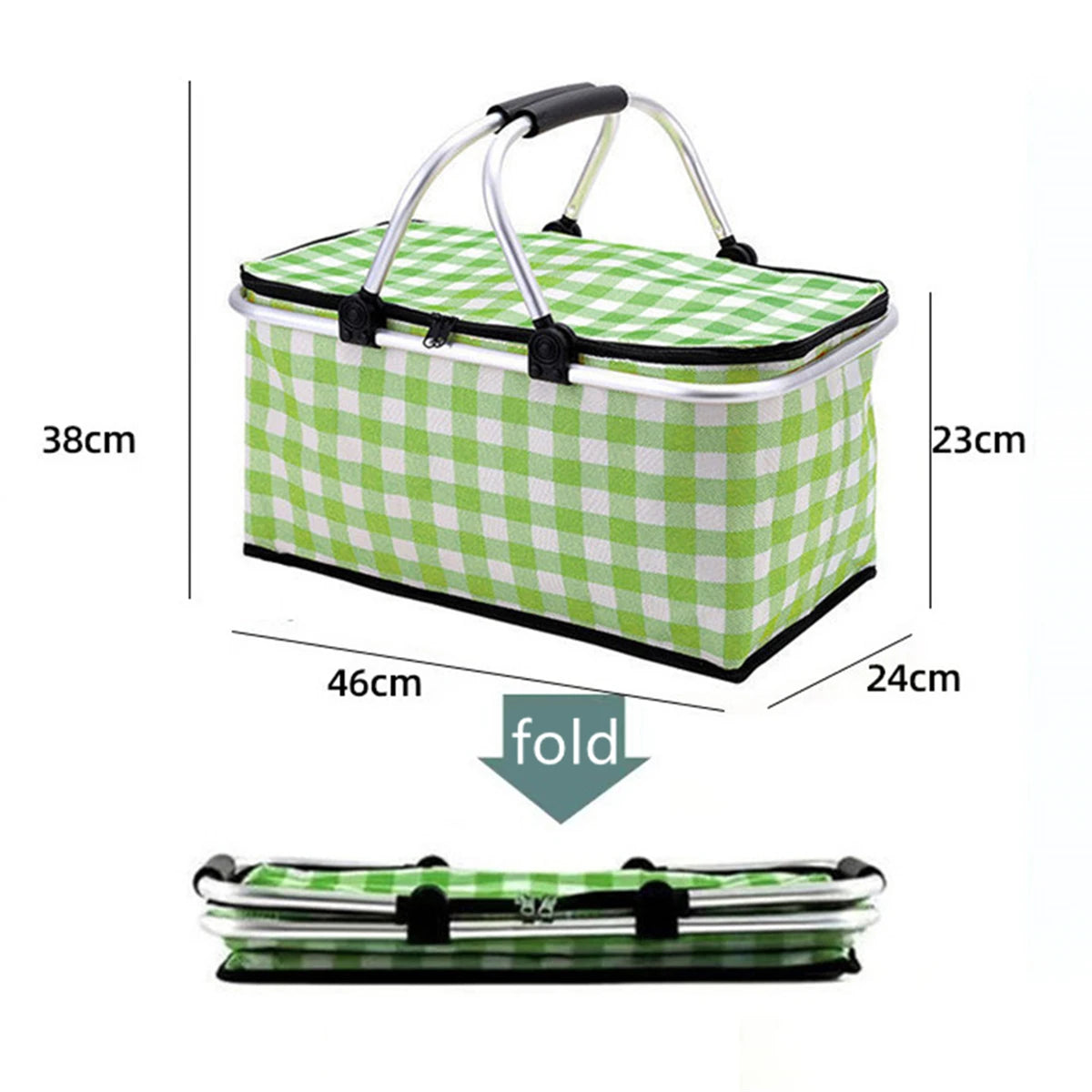 Portable Thermal Insulated Picnic Cooler Bag