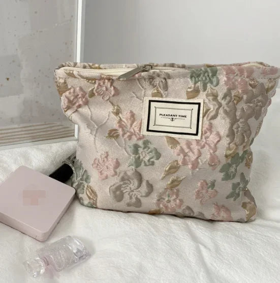 New Flower Printed Makeup Pouch